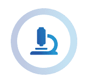 Blue microscope icon - Invivo preclinicals created
